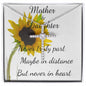 Mother Necklace - Mother Gift - Never Truly Part Mother's Day Necklace Mother's Day CZ Cross Necklace