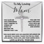 To My Loving Mom - Love Always Your Son Necklace Mother's Day CZ Cross Necklace