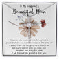 Mom Necklace Gift, To My Girlfriend's Mom Necklace, Gift For Girlfriend's Mom, Mother Of The Bride Mother's Day CZ Cross Necklace