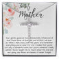 To Mom - Gentle Guidance Mother's Day CZ Cross Necklace