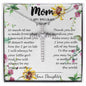 To My Mom Neckalce - Thank You For Sacrifices You Make Every Day Mother's Day Gift Mother's Day CZ Cross Necklace