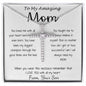 Mom Necklace - Gift For Mom From Son - You Have Been My Biggest Champion Mother's Day Gift Mother's Day CZ Cross Necklace