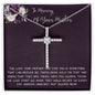 Daughter Necklace, Daughter loss of mom necklace gift, mother passing, loss of mother, sympathy In Memory Of Your Mother Necklace Mother's Day CZ Cross Necklace