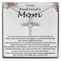 Mom Necklace, Mother-In-Law Necklace, Necklace Gift To My Boyfriend's Mom Gift, Future Mother-In-Law Necklace Mother's Day CZ Cross Necklace