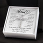 To My Mom - To The World You Maybe Just A Mother But To Me You Are The World Mother's Day Necklace Mother's Day CZ Cross Necklace
