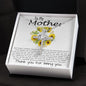 Mom Necklace, To My Mother Necklace Gift For Mom, Mother's Day Necklace From Daughter Son Mother's Day CZ Cross Necklace