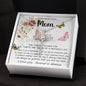 Mom Necklace Gift - To My Mom - Twists & Turns Gift Set Mom Necklace Mother's Day CZ Cross Necklace