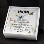 Mom Necklace Gift -Love You Always And Forever - Mother's Day Gift Mother's Day CZ Cross Necklace