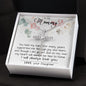 Mom Necklace, To My Mom Necklace Card – Alluring Beauty Necklace – Jewelry For Mom Gifts Mother's Day CZ Cross Necklace