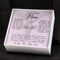 Gift For Caring Mom Form Son, To My Mom Necklace Gift For Mother's Day Mother's Day CZ Cross Necklace