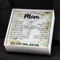 To My Mom - You Are The World Mother's Day Necklace Mother's Day CZ Cross Necklace