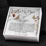 Mom Necklace Gift, You Are The World Necklace, Mother's Day Gift, Mother Daughter Neckalce Mother's Day CZ Cross Necklace
