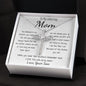 Mom Necklace - Gift for Mom from Son Mother's Day CZ Cross Necklace