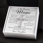 Mom Necklace - To My Amazing Mom Gorgeous Necklace for Mom from Daughter Mother's Day Gift Mother's Day CZ Cross Necklace