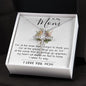 To My Mom - I Love You Mom, Mother's Day Necklace Mother's Day CZ Cross Necklace