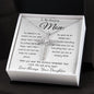 Mom Necklace - Gift for Mom from Daughter, Mother's Day Gift Mother's Day CZ Cross Necklace