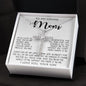 To My Loving Mom Gift for Mother Necklace Sentimental Mothers Day Thoughtful Present From Son Mother's Day CZ Cross Necklace
