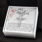 To Mom - Gentle Guidance Mother's Day CZ Cross Necklace