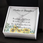 Mother Necklace - No Matter What - I Will Always Love You Mom Necklace Mother's Day CZ Cross Necklace