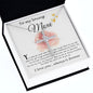 Mom Necklace Gift, To My Loving Mom Necklace, You Held Me When Times were Tough, You are My Rock Mother's Day CZ Cross Necklace
