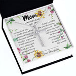 To My Mom Neckalce - Thank You For Sacrifices You Make Every Day Mother's Day Gift Mother's Day CZ Cross Necklace