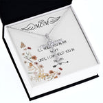 Mom Necklace - I'll Hold You In My Heart Mother's Day Gift Mother's Day CZ Cross Necklace