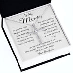 Mom Necklace - To Mom Necklace, Gorgeous Necklace for Mom from Daughter Mother's Day Gift Mother's Day CZ Cross Necklace