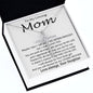 To My Loving Mom - Important Person In My Life Mother's Day Gift From Daughter Necklace Mother's Day CZ Cross Necklace