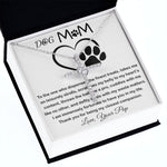 Mom Necklace - To My Dog Mom - Love You Always And Forever - Mother's Day Gift Mother's Day CZ Cross Necklace