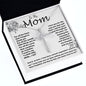 Mom Necklace -To My Mom - I Need To Say I Love You, Mom... I Do - Mother's Day Gift Mother's Day CZ Cross Necklace