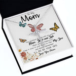 To My Mom Necklace, I'll Be By Your Side, To My Mom Gift Necklace Mother's Day CZ Cross Necklace
