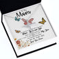 To My Mom Necklace, I'll Be By Your Side, To My Mom Gift Necklace Mother's Day CZ Cross Necklace