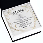 Mom Necklace - Love You Always And Forever Mother's Day Gift Mother's Day CZ Cross Necklace