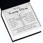 To My Loving Mom - Your Warmth Gve Me Comfort Mother's Day Gift Necklace Form Son Mother's Day CZ Cross Necklace