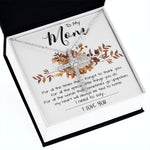 Mom Necklace, Mom Gift From Daughter, Mother Day Necklace Meaningful For Mom Christmas Gift For Mom, Mother's Day CZ Cross Necklace