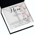 To Mom - From Bonus Daughter - Woman Like No Other Mother's Day Necklace Mother's Day CZ Cross Necklace