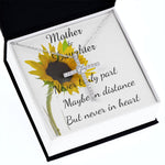 Mother Necklace - Mother Gift - Never Truly Part Mother's Day Necklace Mother's Day CZ Cross Necklace