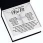 To My Beautiful Mom Necklace The Best Mom Anyone Could Wish For, Mother's Day Gift Necklace Mother's Day CZ Cross Necklace