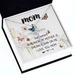 Mom Necklace Gift -Love You Always And Forever - Mother's Day Gift Mother's Day CZ Cross Necklace
