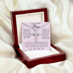 Gift For Caring Mom Form Son, To My Mom Necklace Gift For Mother's Day Mother's Day CZ Cross Necklace