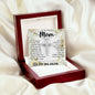 To My Mom - You Are The World Mother's Day Necklace Mother's Day CZ Cross Necklace