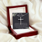 Bonus Mom Necklace, Gift To My Other Mother Necklace, Gift For Bonus Mom Second Mom Mother's Day CZ Cross Necklace