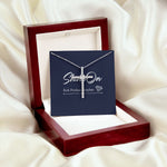 Mother's Day CZ Cross Necklace
