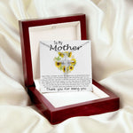 Mom Necklace, To My Mother Necklace Gift For Mom, Mother's Day Necklace From Daughter Son Mother's Day CZ Cross Necklace