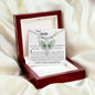 Mom Necklace Gift - Daughter Gift To Best Mom, You Gave Me The Wings To Fly Mom Necklace Mother's Day CZ Cross Necklace