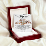 Mom Necklace, Mom Gift From Daughter, Mother Day Necklace Meaningful For Mom Christmas Gift For Mom, Mother's Day CZ Cross Necklace