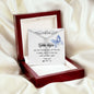 Mom Necklace - I'll Miss You Untill We Meet Again - Mother's Day Gift Mother's Day CZ Cross Necklace