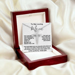 To My Loving Mom - Love Always Your Son Necklace Mother's Day CZ Cross Necklace