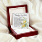 Mother-In-Law Necklace, Thank You To Mother-In-Law Necklace Gift Mother's Day CZ Cross Necklace