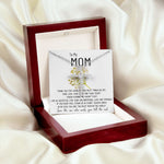 Mom Necklace Gift - To My Mom Necklace - Thank You For Giving Me The Best Things In Life Mother's Day CZ Cross Necklace